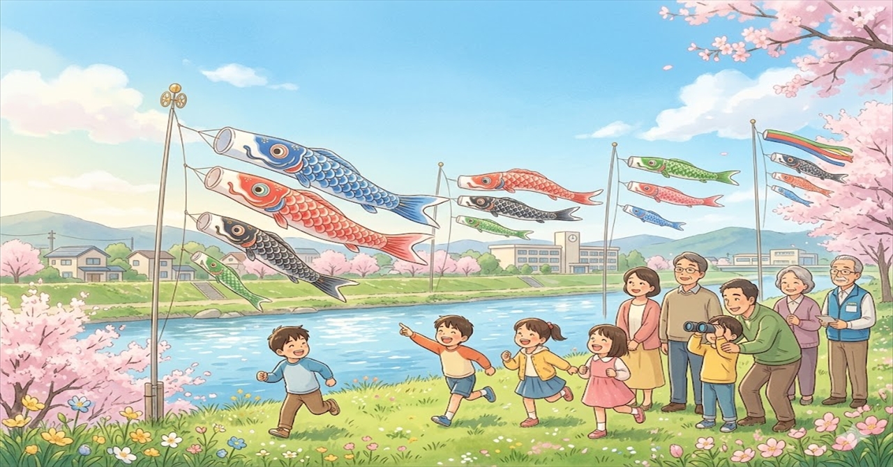 地域の空を彩る、想いを繋ぐ鯉のぼり