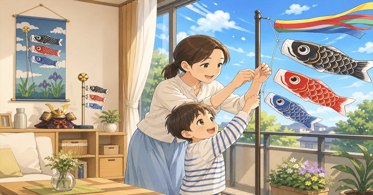 こいのぼりを飾る時期はいつ？飾り始めと片付けの目安