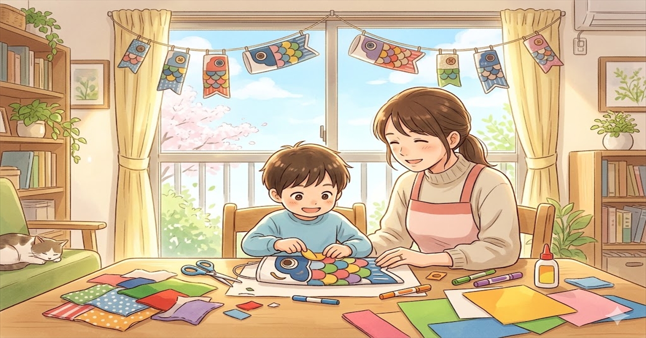 家族で作る、世界にひとつだけの鯉のぼりの思い出
