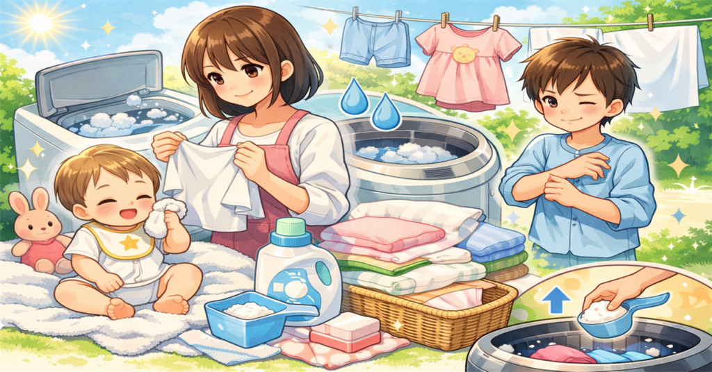 洗濯のすすぎは1回と2回どっちがいい?水道代・洗浄力・肌へのやさしさでわかりやすく比較 | 新時代の幕あけ