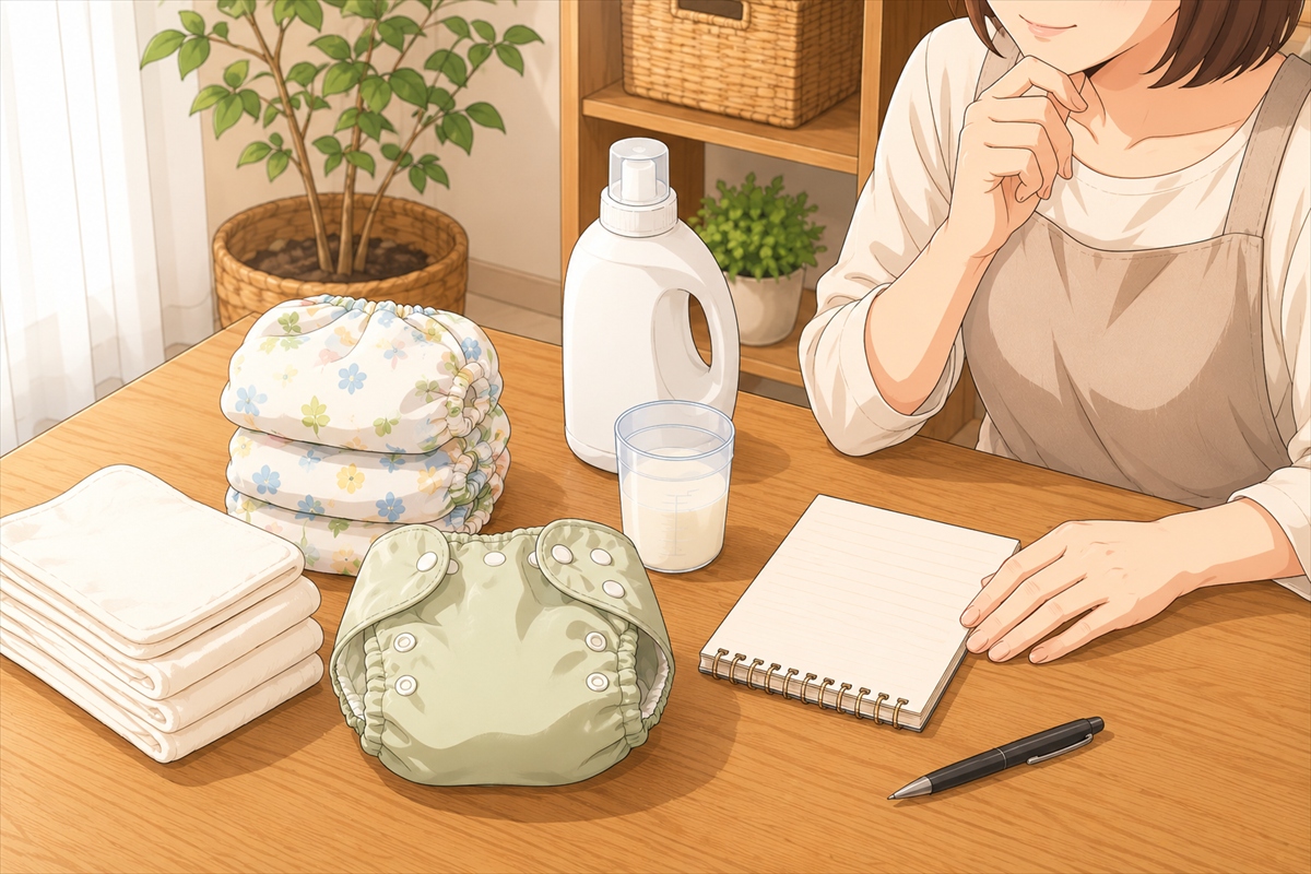 オムツ洗濯の裏ワザについて疑問を整理する手元