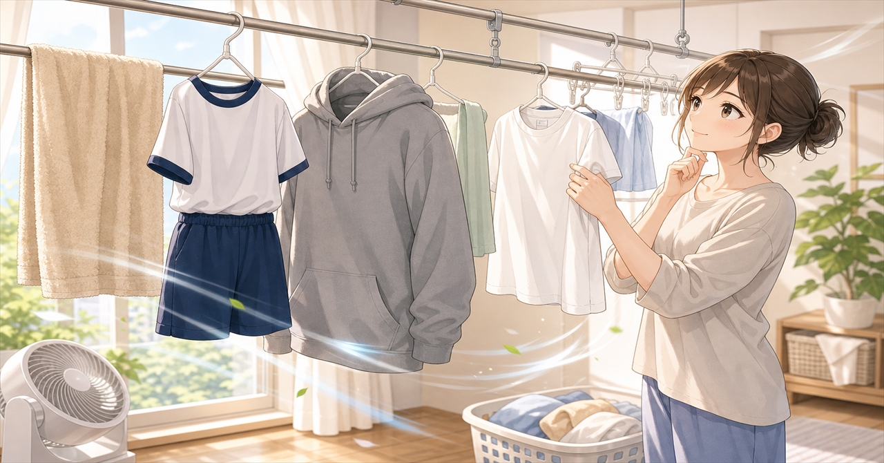 洗濯物を今日中に乾かす基本