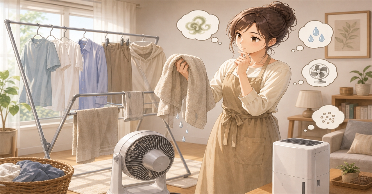 部屋干しのよくある疑問