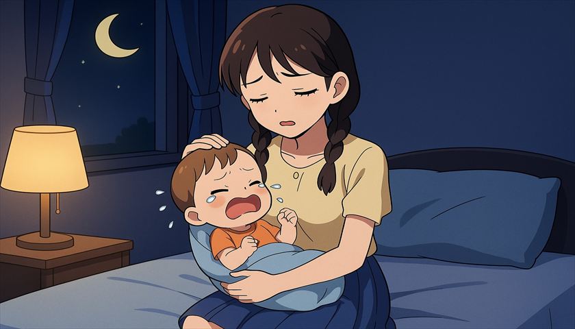【2025年版】1歳児の夜泣き原因と即効対処法｜やってはいけないNG対応も解説！