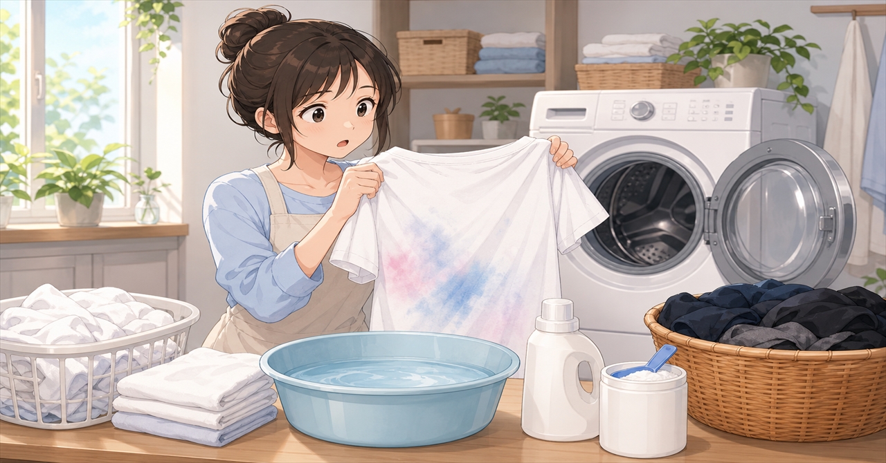 洗濯の色移りの落とし方｜乾く前が勝負！家庭でできる応急処置7選と失敗しない予防習慣