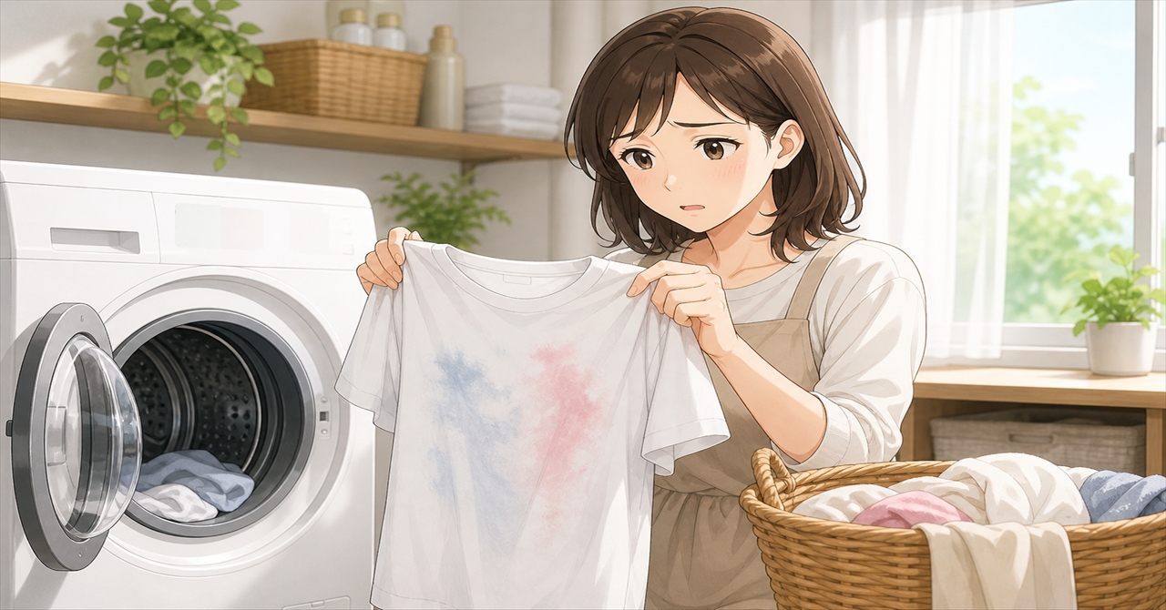 あっ、色移りしてる！