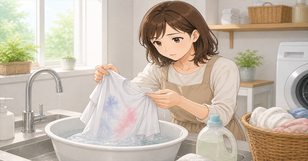 家にあるもので色移りケア
