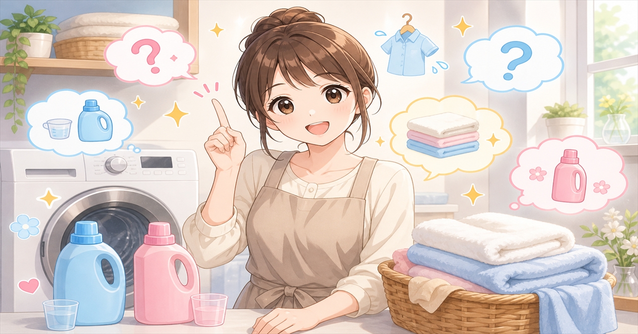 洗剤と柔軟剤のよくある疑問
