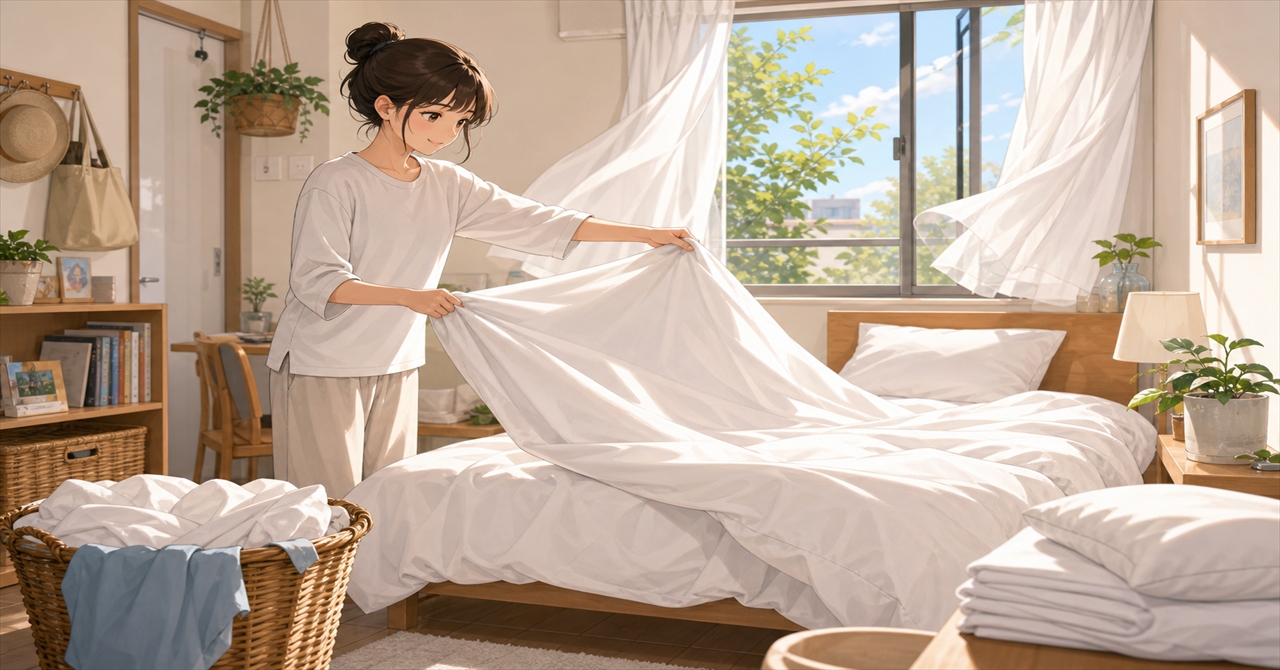 一人暮らしの寝具リセット習慣
