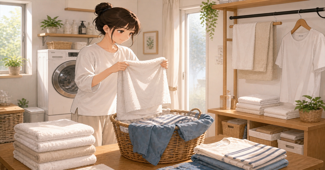 タオルと服を清潔に保つ洗濯ルール