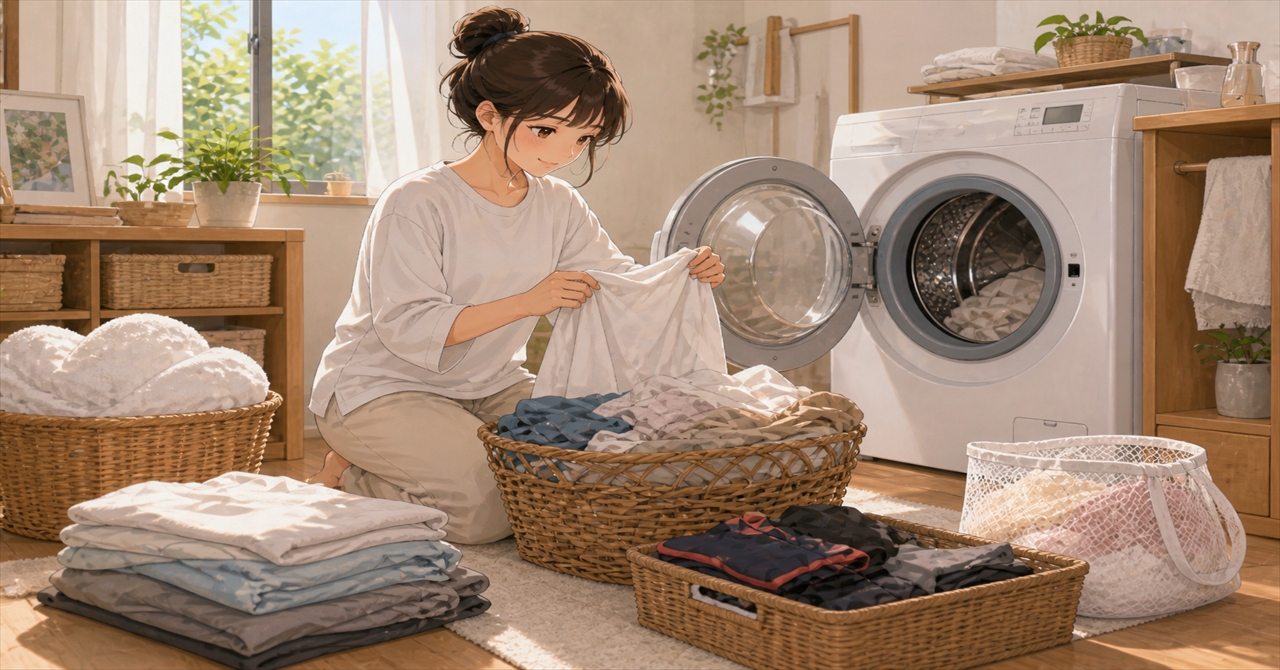 素材別にやさしく分ける洗濯方法