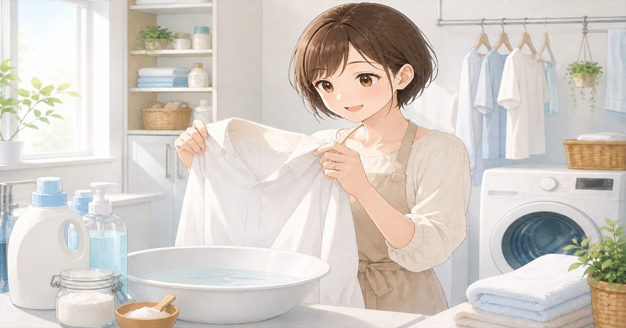 洗濯の黄ばみはこう落とす！自宅でできる落とし方と再発防止のやさしい習慣