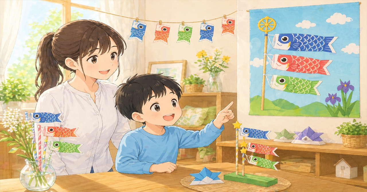 こいのぼりの飾り方アイデア